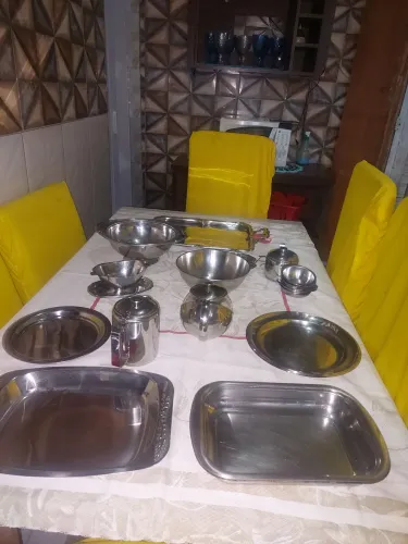 Conjuntos de travessa de inox