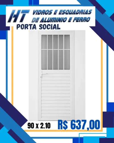 PORTA SOCIAL, 90X2.10