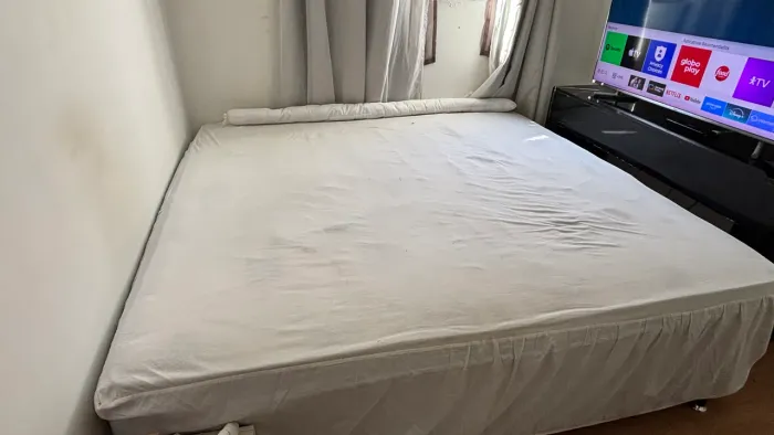 Cama casal mais colchão king size ortobom