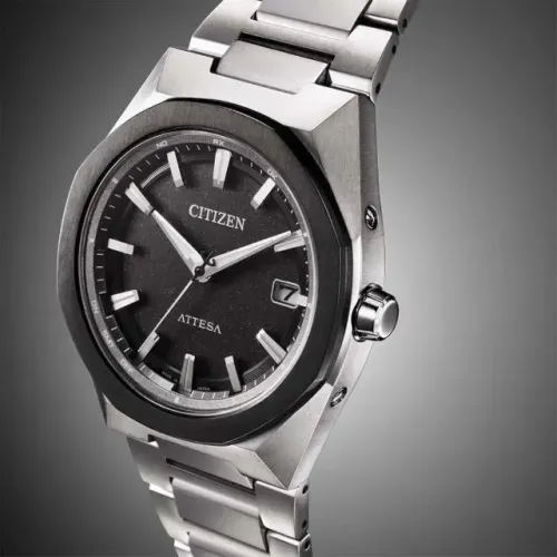 Relógio Citizen Attesa Act Line Eco-drive Titânio Cb3044-55