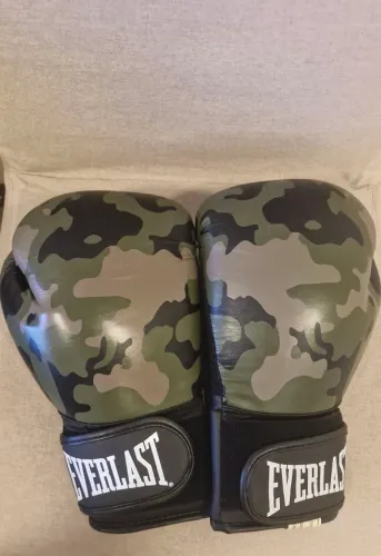 Luvas De Treino Everlast Spark Camuflada Verde / Preto 12 Oz