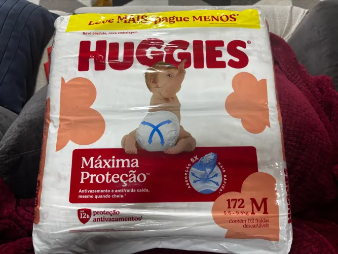 Fralda Huggies TAM M 172unid