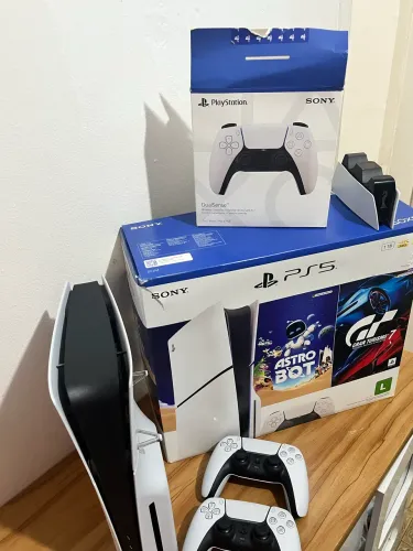 ? PS5 MÍDIA FÍSICA COMPLETO | 2 CONTROLES + JOGOS + BASE DE CARREGAMENTO ?