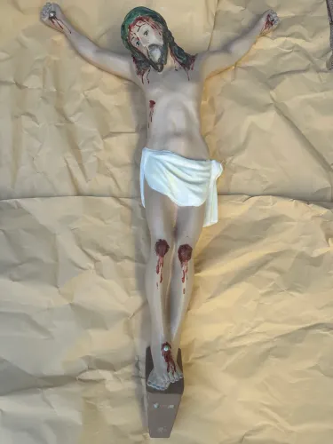 Imagem Cristo Crucificado - 80 cm - cimento 