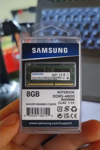 Memória RAM Samsung 8GB DDR5 4800MHz Notebook SODIMM CL40 - Alta Performance