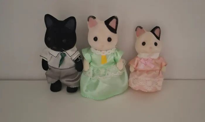 Sylvanian families - familia de gato malhado
