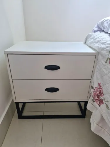 Criado Mdf com pe industrial 