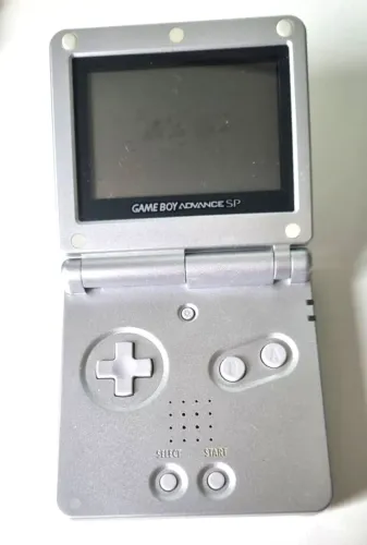 nintendo game boy advance SP silver