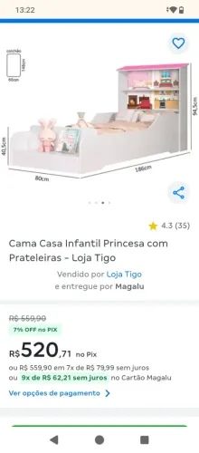 Cama infantil + colchão Probel (probaby d45) por 180,00..