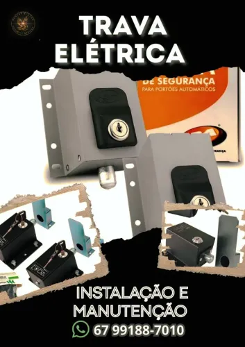 Trava Elétrica Para Portão Reforço e Travamento Automático