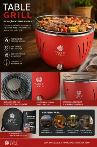 CHURRASQUEIRA TABLE GRILL - SUPER NOVA