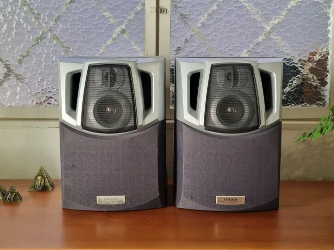 Caixas de Som Aiwa Antigas Vintage Rádio 