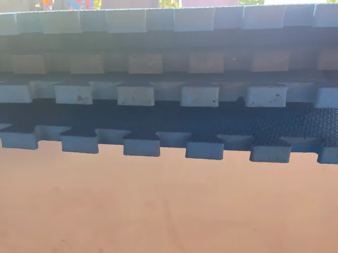 9 da Tatame Azul/Preto 1x1m de 20 cm