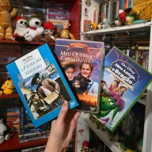 Dvds Disney A Ilha Do Tesouro, Meu Querido Carneirinho, Meu Amigo o Dragão