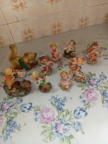 Kit enfeites em resina