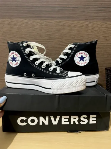 Tênis Converse chuck taylor all star preto plataforma