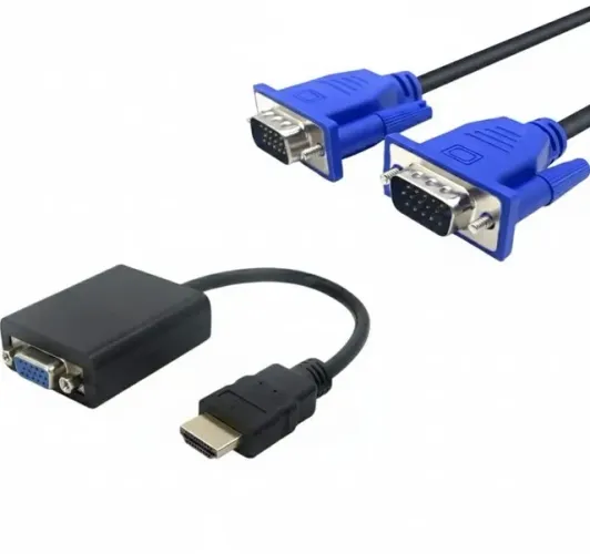 Kit Conversor Hdmi P/ Vga + Cabo Vga 1,8mt *ENTREGA GRÁTIS*