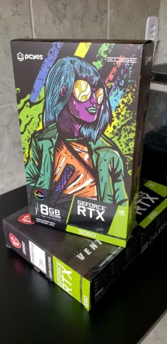 Placa De Vídeo RTX 3050 NVIDIA Geforce, 8GB, Branco