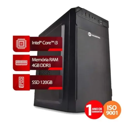 CPU Intel Core i3 4GB SSD 128GB com 6 Meses de Garantia