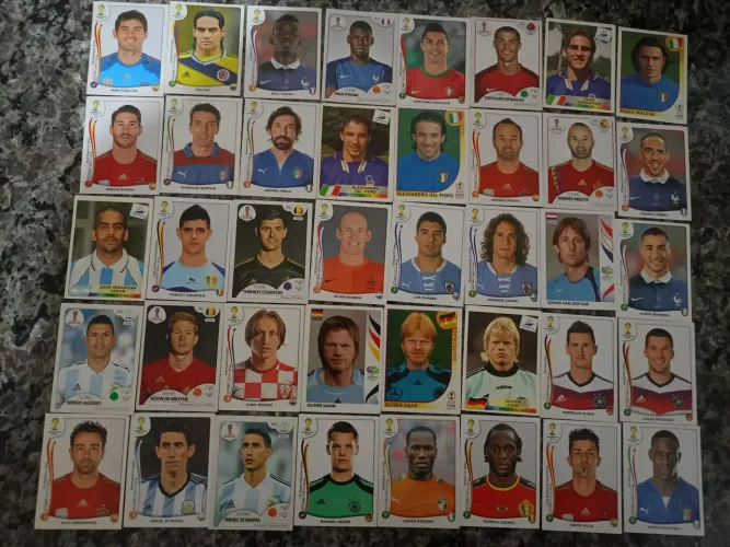 Figurinhas várias copa do mundo
