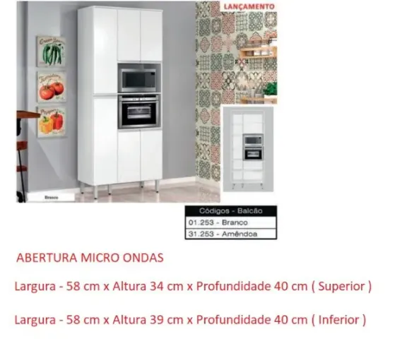 Cozinha Valencia Paneleiro Duplo - Desmontado Na Cx.- Retirar Mirassol - Direto da Fabrica