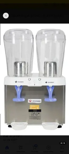 REFRESQUEIRA 2 CUBAS 16L - 220V - 32L TOTAL - INOX