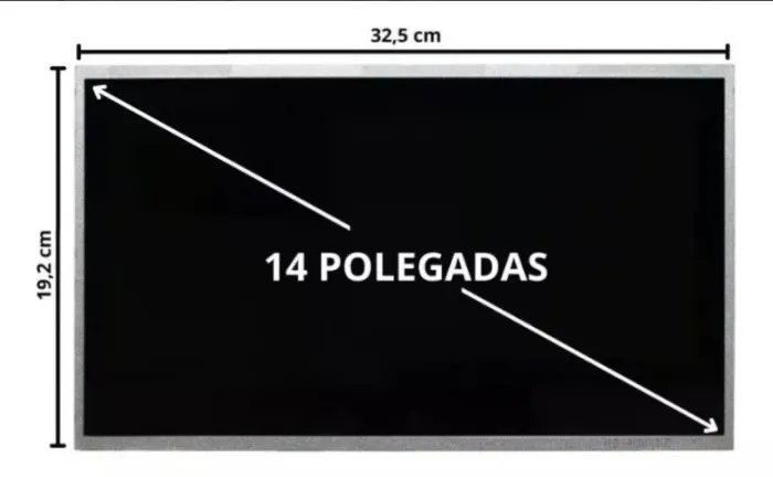 monitor de led 14 polegadas para notebook 40 vias