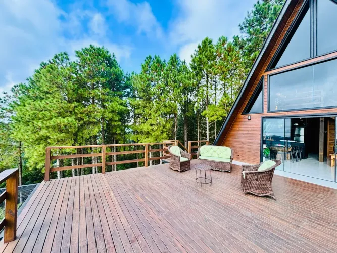 Charmosa Cabana na Serra em Rancho Queimado Vista Deslumbrante e Muito Conforto!
