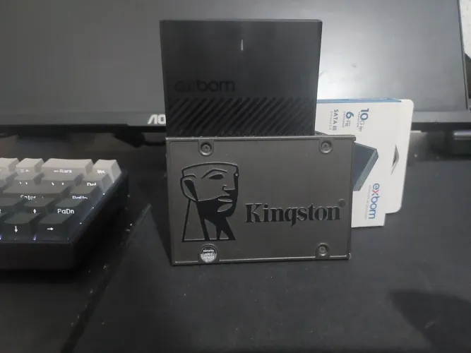 Case para Ssd SATA + SSD Kingston 480GB - Usado - Mais informaçoes no Privado