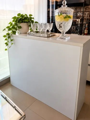 Balcão funcional para área gourmet, cozinha ou sala
