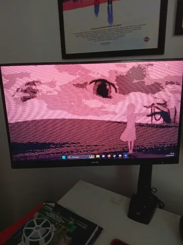 Monitor Philips 1080p 75hz ips 21 polegadas+braço articulado 