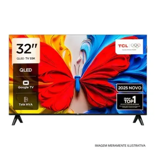 TV TCL 32° QLed FHD NOVA NA CAIXA