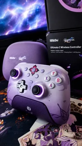 Controle novo 8 Bitdo Ultimate 2 edição especial com acessórios