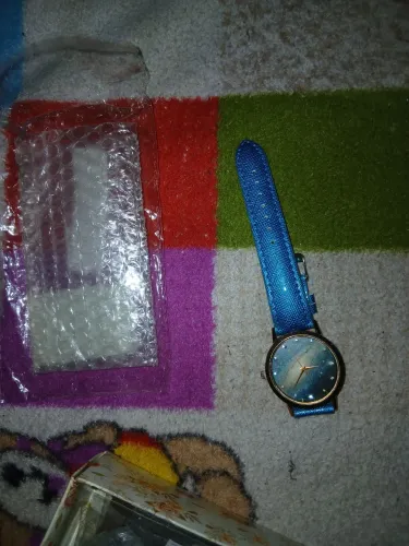 Relógio azul quartz 35