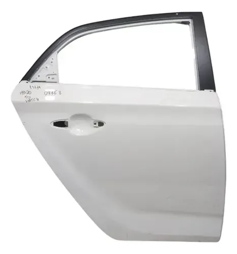 Porta Traseira Direita Hb20 2013 2019 Branco Hatch Branco