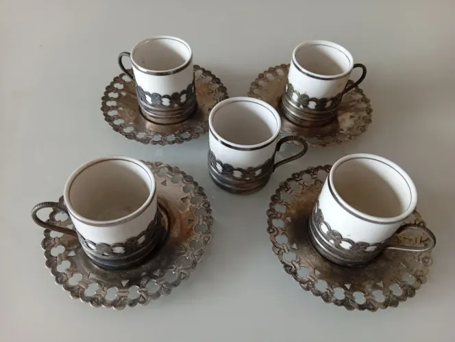 Conjunto de xícaras para café