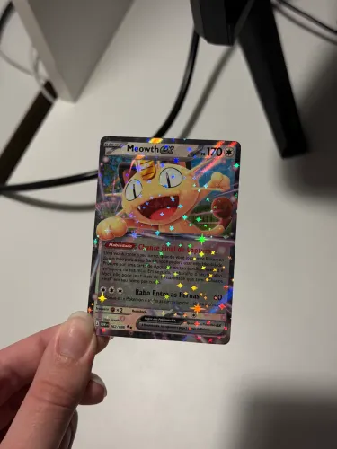 Carta Pokémon Tcg Meowth ex (062/088) equilíbrio perfeito 