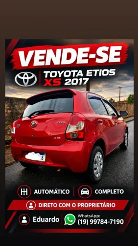 Toyota Etios XS 1.5 Flex 16V 5P Aut. 2017