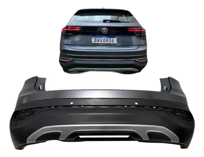 Parachoque Traseiro Volkswagem Nivus 2020 A 2024