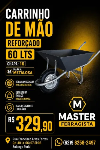 Carrinho de Mão Reforçado