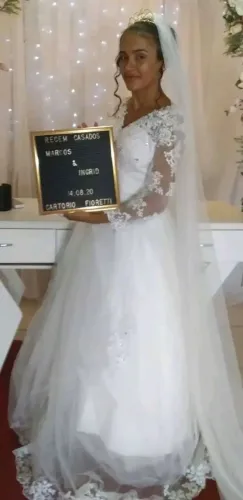 Vestido de noiva completo