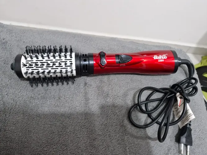 Escova rotativa elétrica secador de cabelo 2 em 1