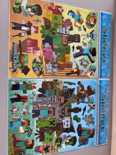 adesivos vintage papelaria Minecraft