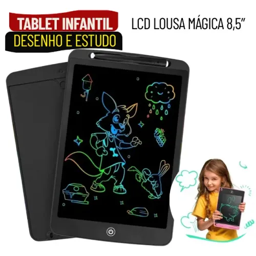 Lousa Mágica LCD Infantil 8,5 Polegadas para Desenho Estudos e Anotações - SFT02