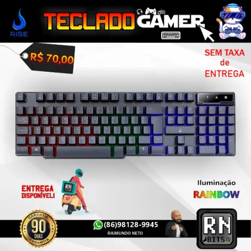 Teclado Gamer Semi Mecânico Rise Mode G1 (USB)