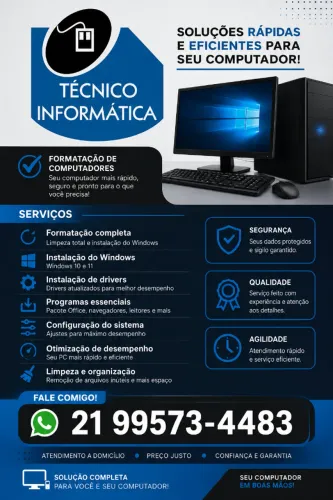 TÉCNICO EM INFORMÁTICA ASSISTÊNCIA TÉCNICA