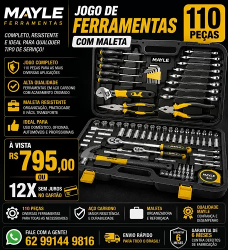 PROMOÇÃO JOGO FERRAMENTAS