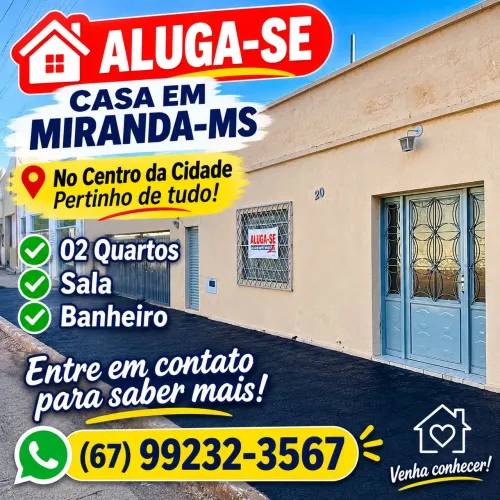 ALUGO CASA EM MIRANDA MS 