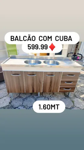 Balcão com cuba