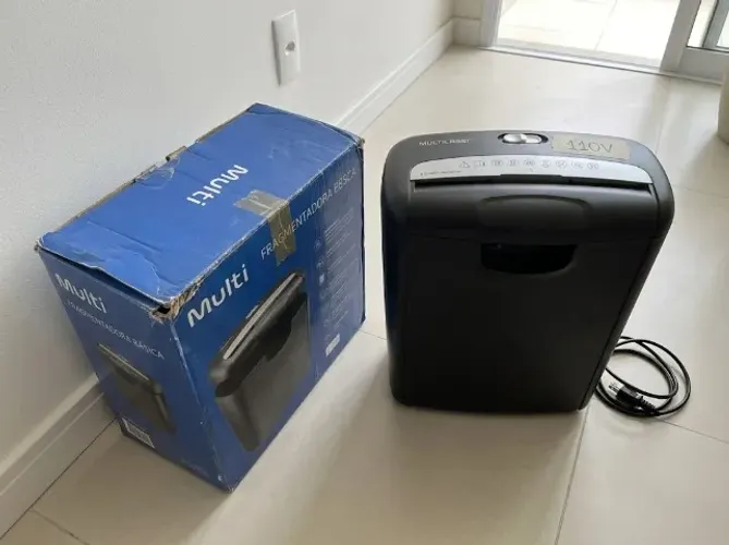 Fragmentadoras de Papel Multilaser 10L - Pouco Uso 110V
